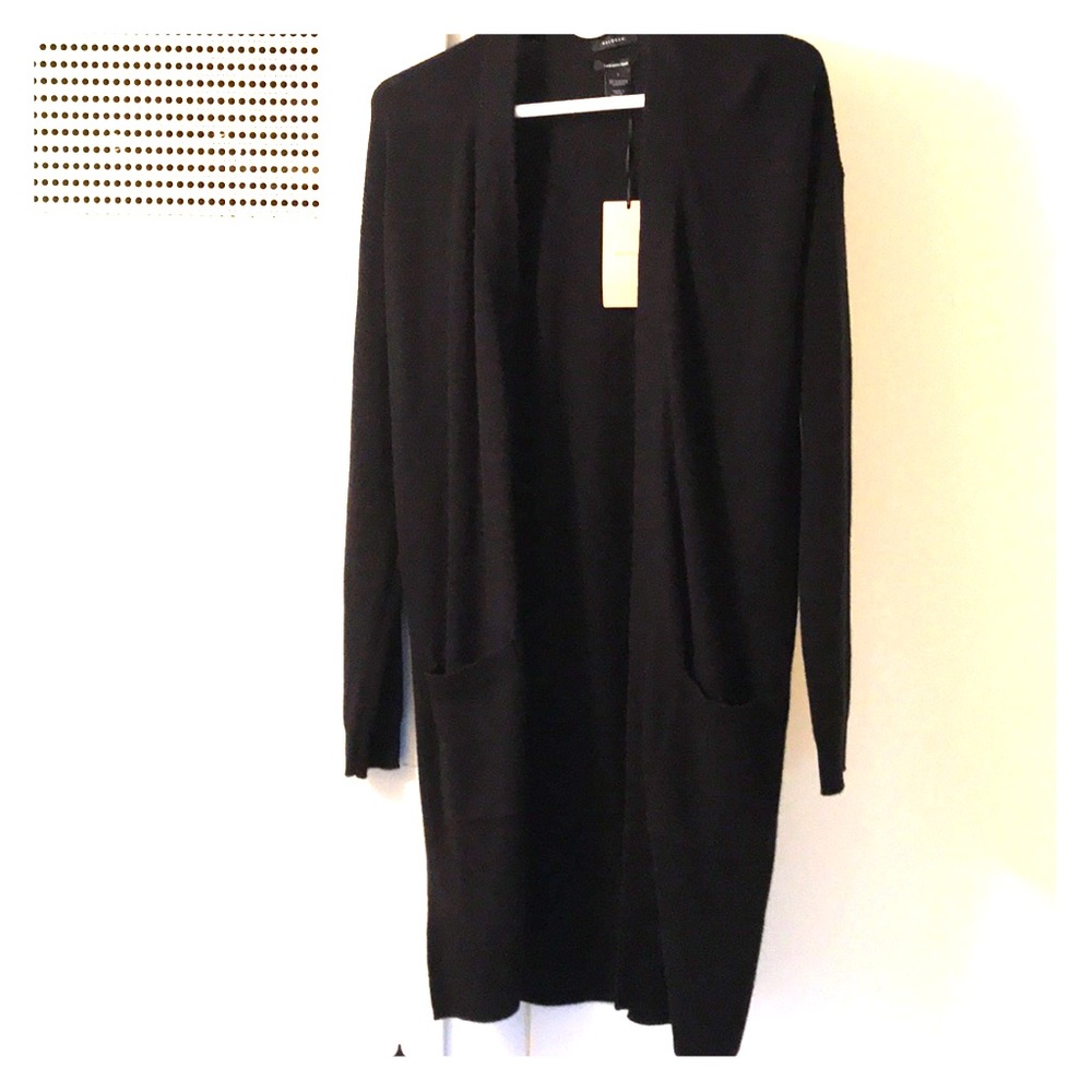 New black Halogen cashmere blend sweater